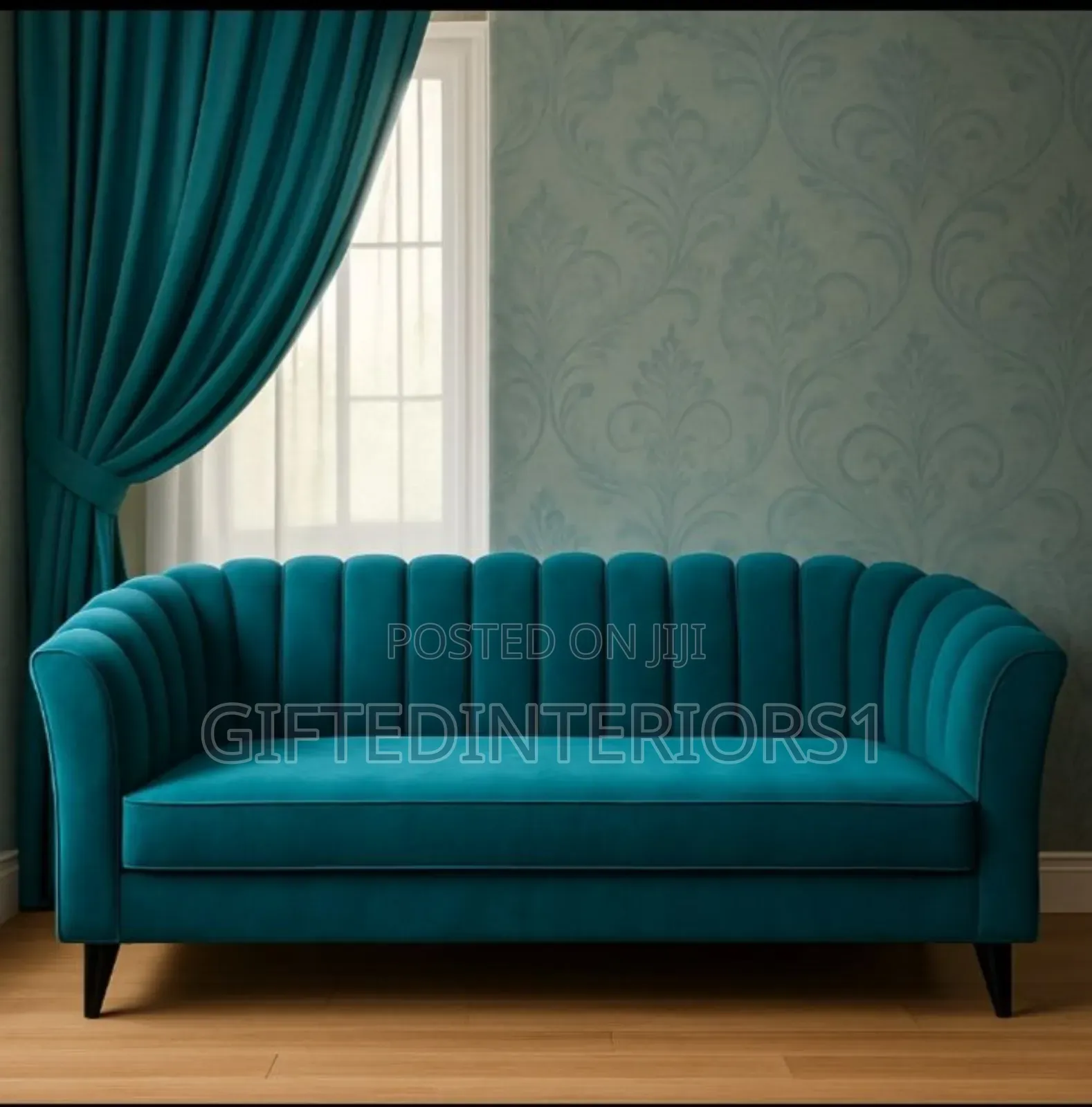 Quality 3 Seater Striped Sofas