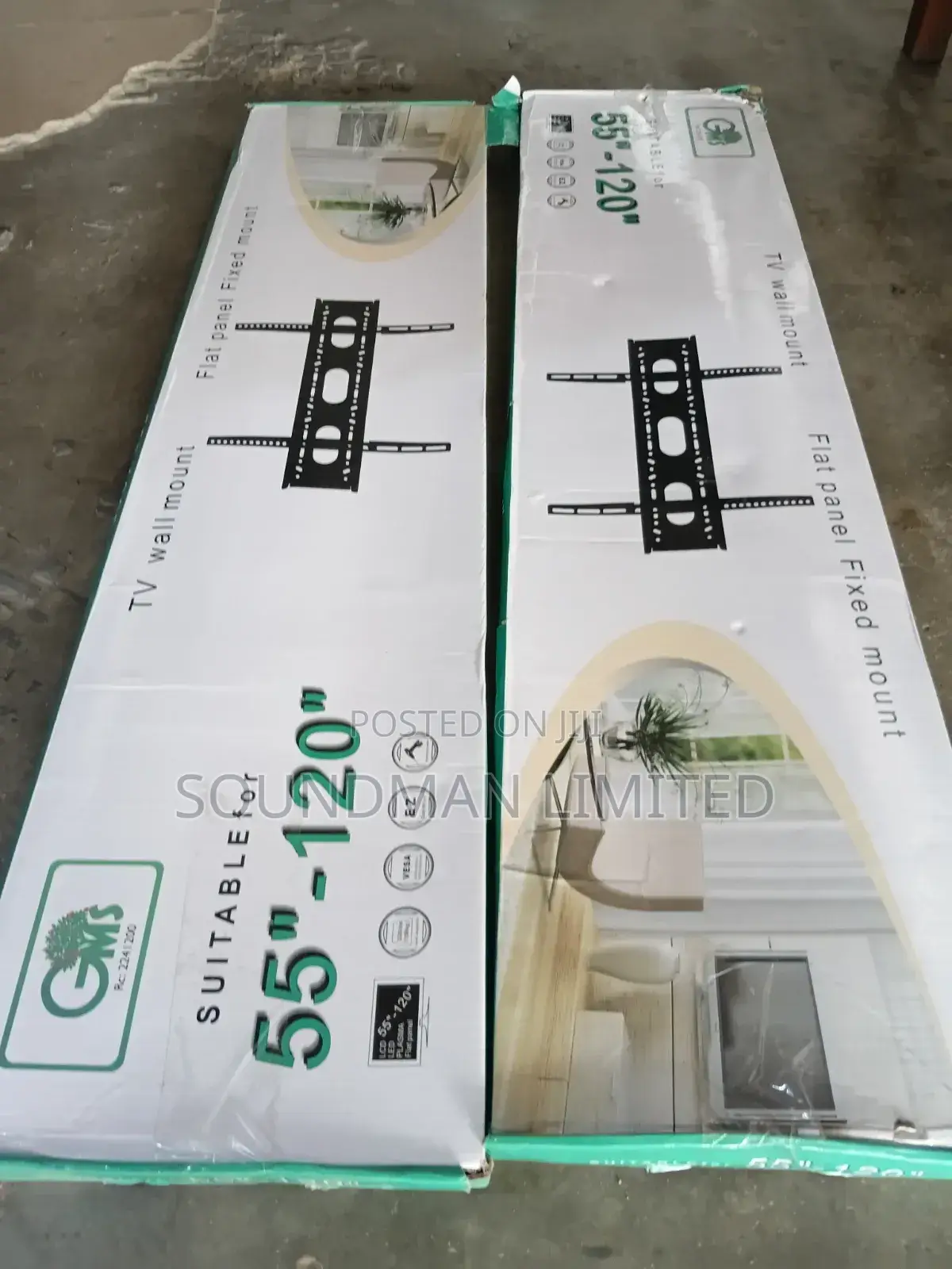 Heavy Duty 55" - 120" Inches Flat Tv Hanger Wall Mount