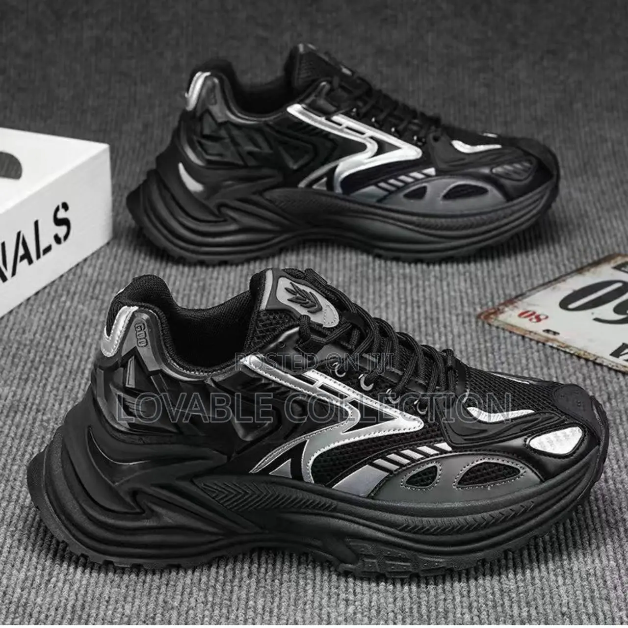Men’S Cyber-Chunky Streetwear Sneakers