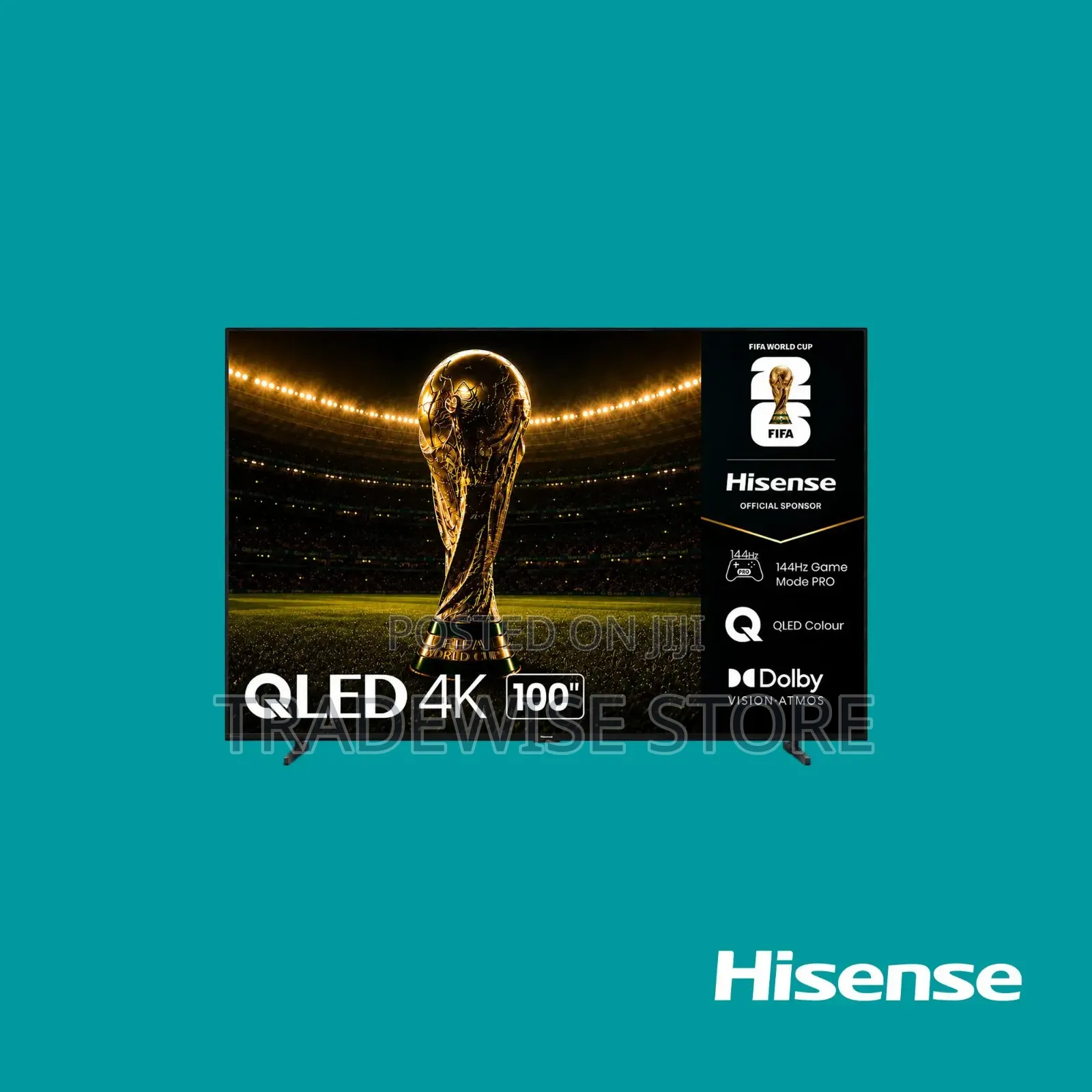 Hisense Tv Qled 100 Inches Q7q Smart 144hz VRR Qled Gaming Tv