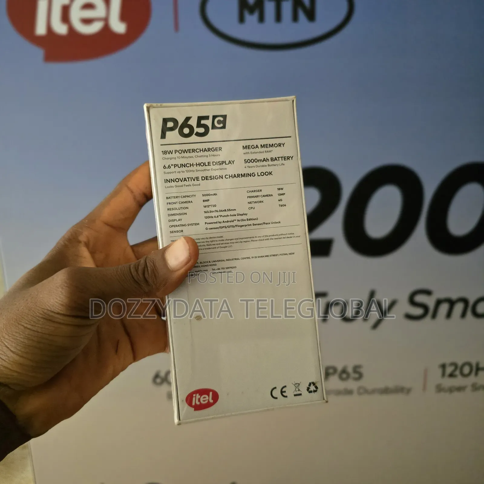 New Itel P65C 128 GB Black