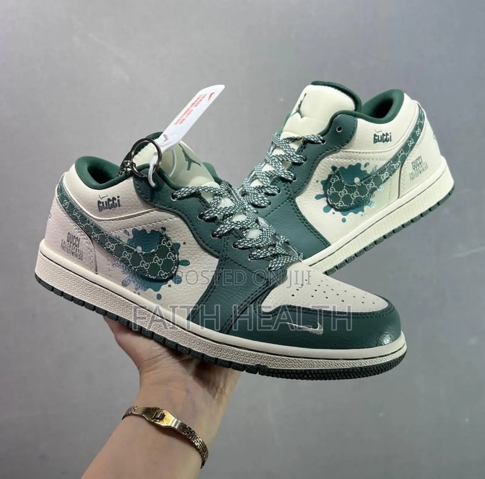 *Air Jordan1 Low X Gucci “Chlorophyll” SNKSS