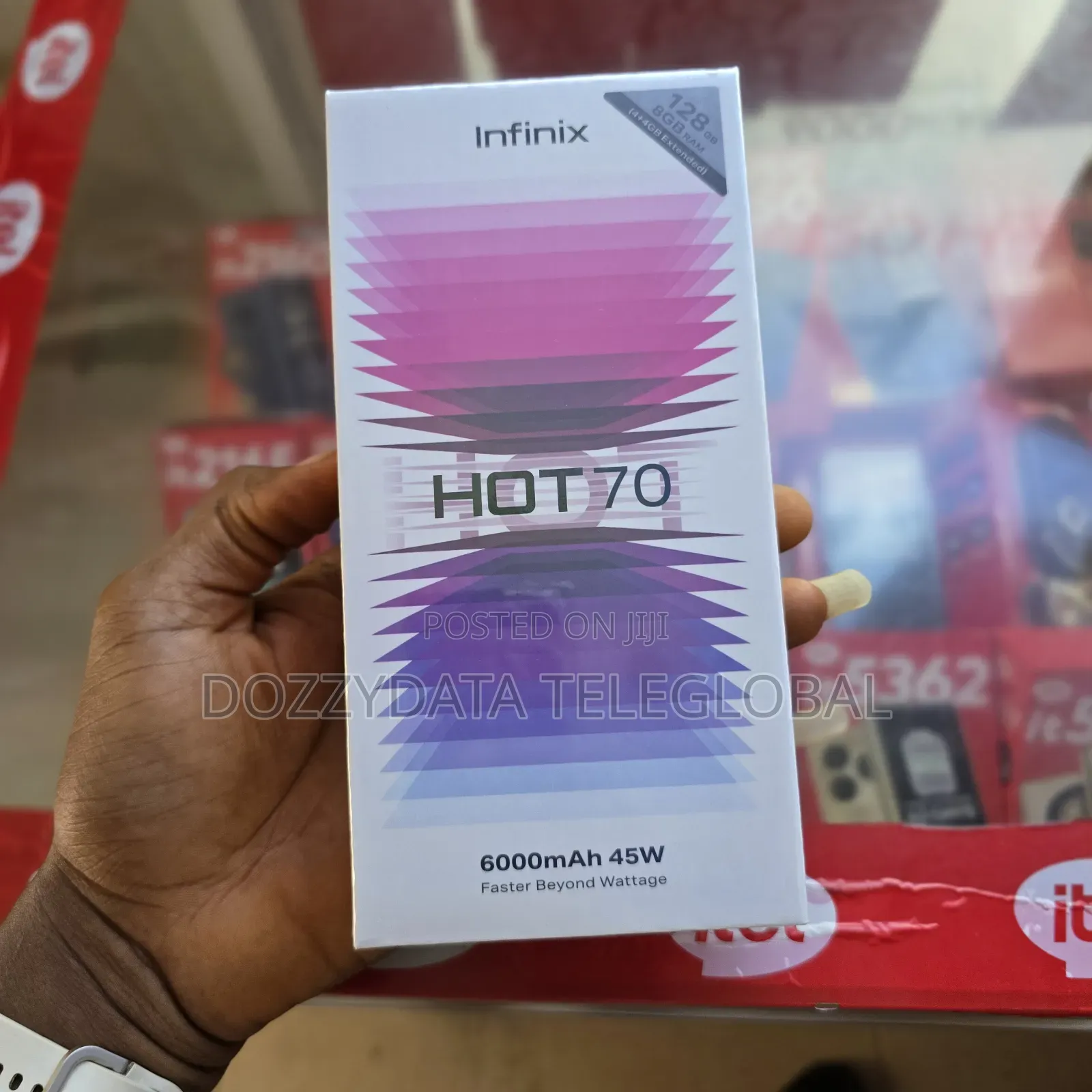 New Infinix Hot 70 128 GB Black