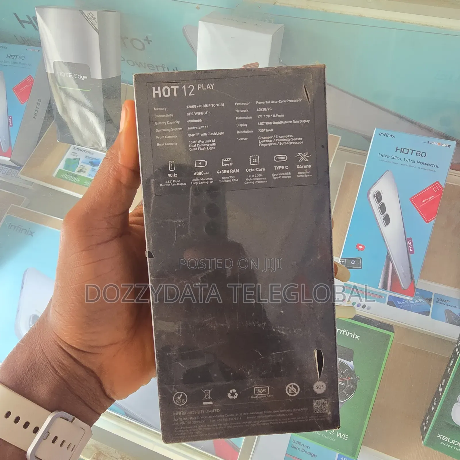 New Infinix Hot 12 play 128 GB Black