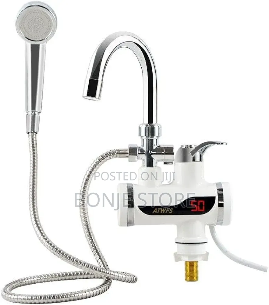 Instant Electric Heating Water Faucet With Shower, Tankless Water Tap