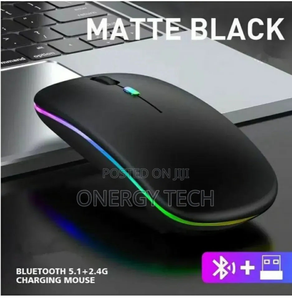 Dual Mode Wireless Bluetooth Rechargeable Mouse