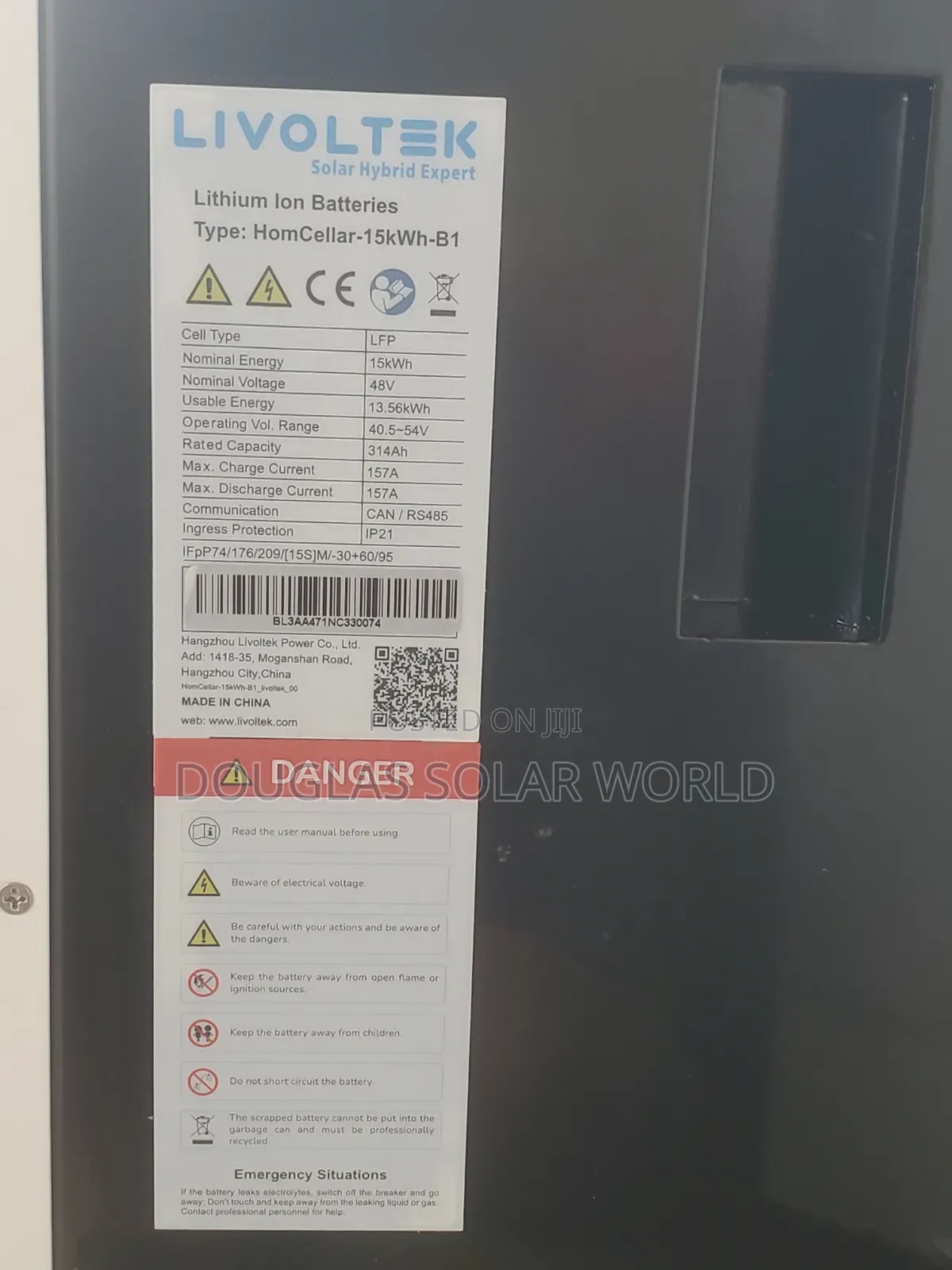 Livoltek 15kwh 314ah 48v Lithium Ion Battery
