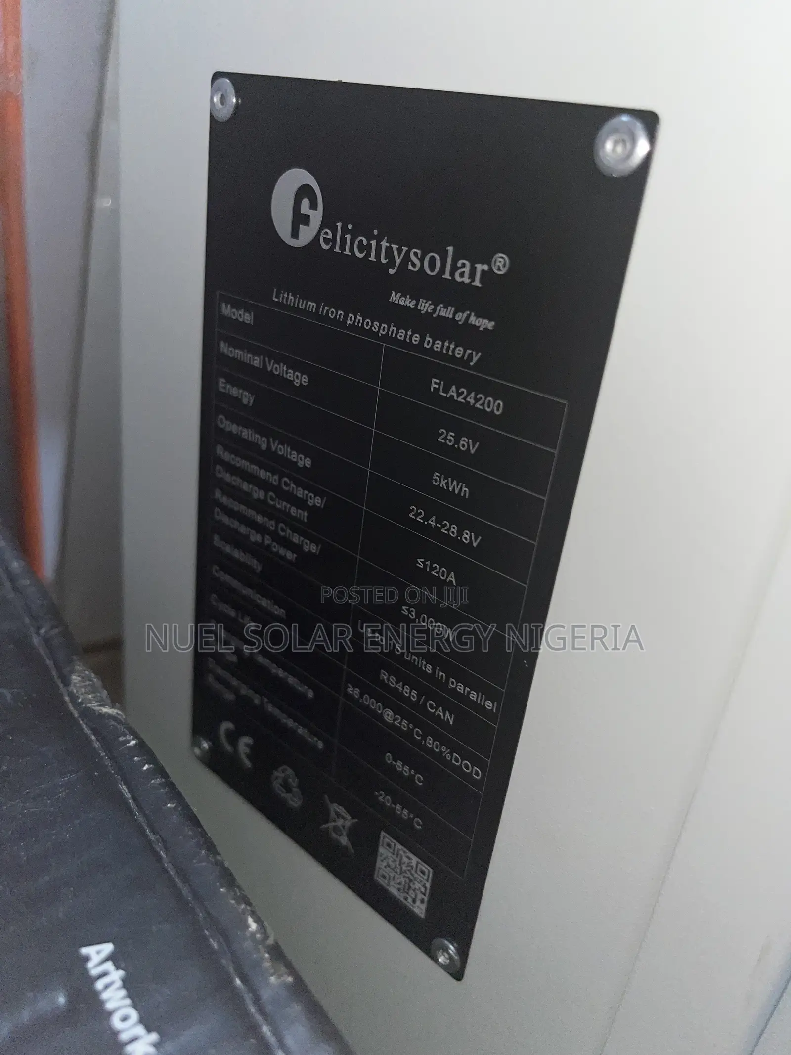 Felicity 5kwh Lithium Battery 24v (Fla)