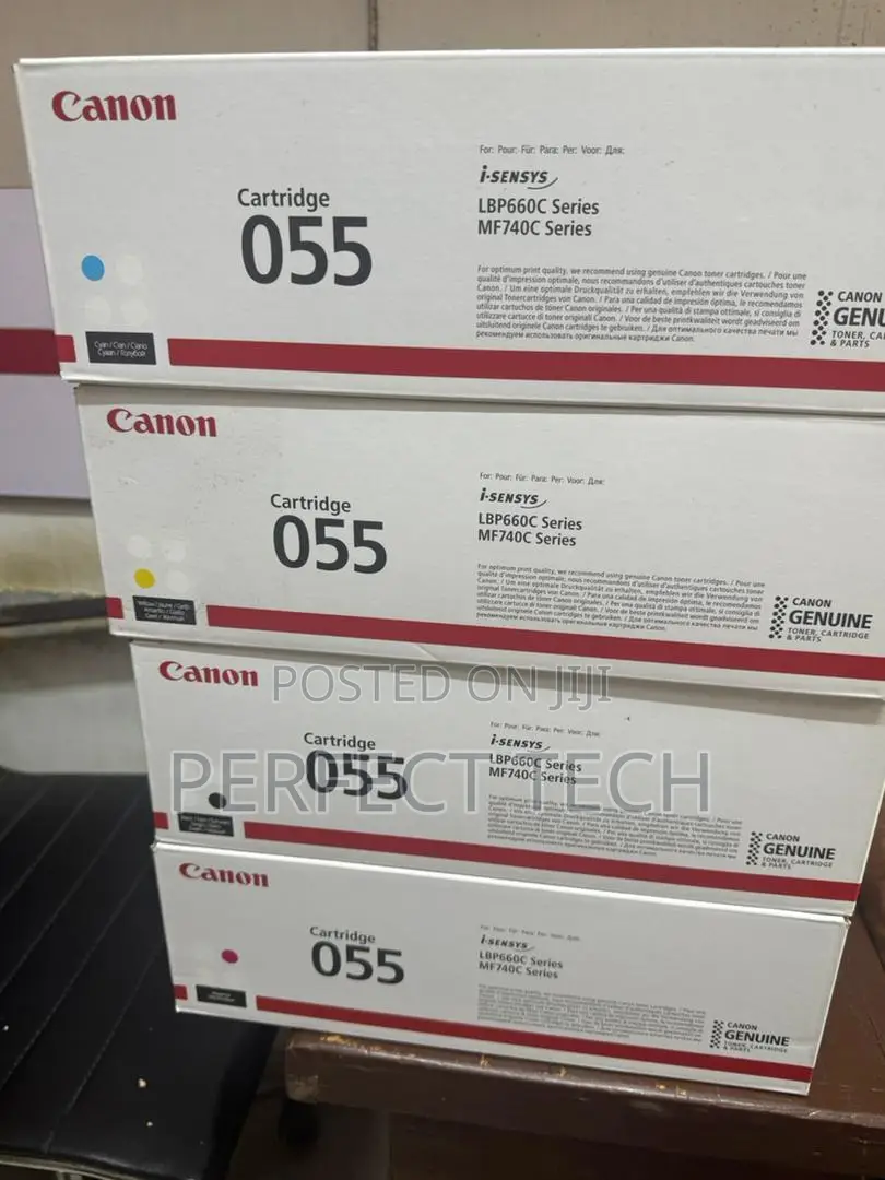 Canon Genuine 055 Black and Colour Toner Cartridge 4 Pack (Original)