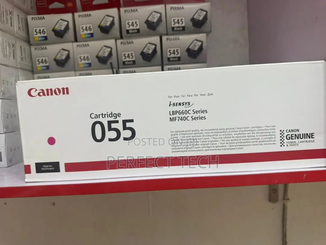 Canon Genuine 055 Black and Colour Toner Cartridge 4 Pack (Original)