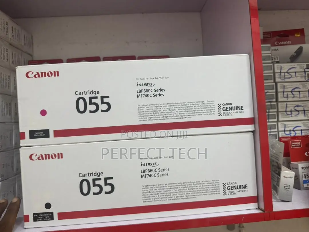 Canon Genuine 055 Black and Colour Toner Cartridge 4 Pack (Original)