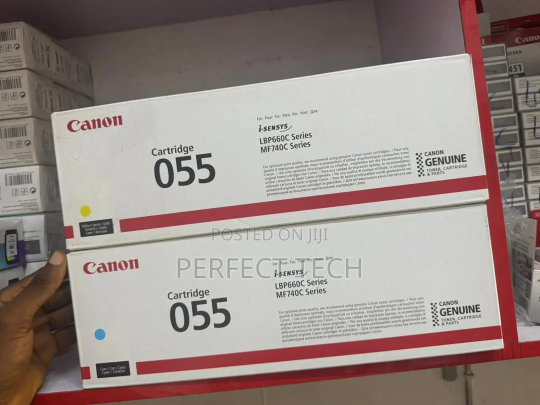 Canon Genuine 055 Black and Colour Toner Cartridge 4 Pack (Original)