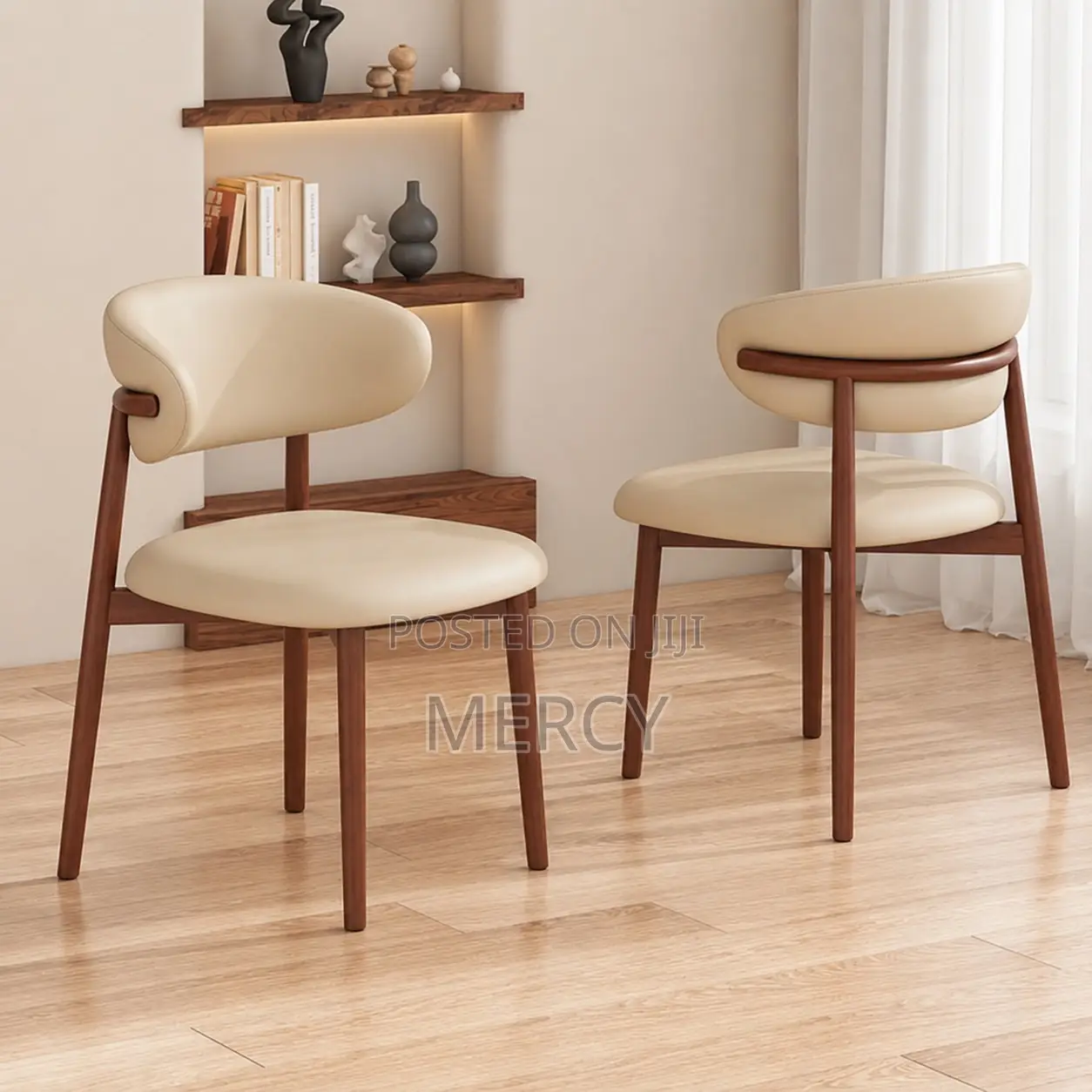 Wooden Durable Restaurant Chair Fabric Material