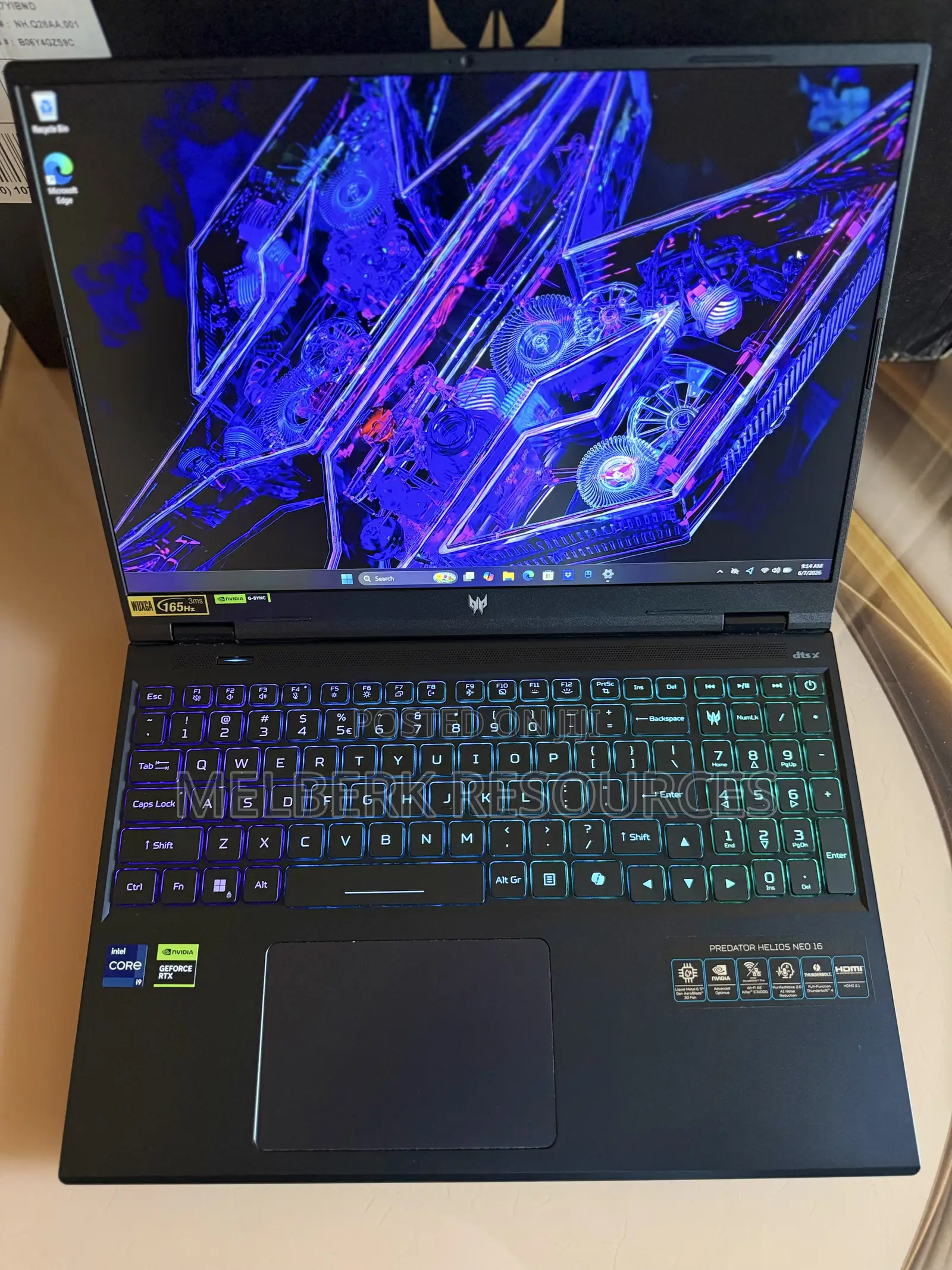 Laptop Acer Predator Helios Neo 16 32GB Intel Core i9 SSD 1T