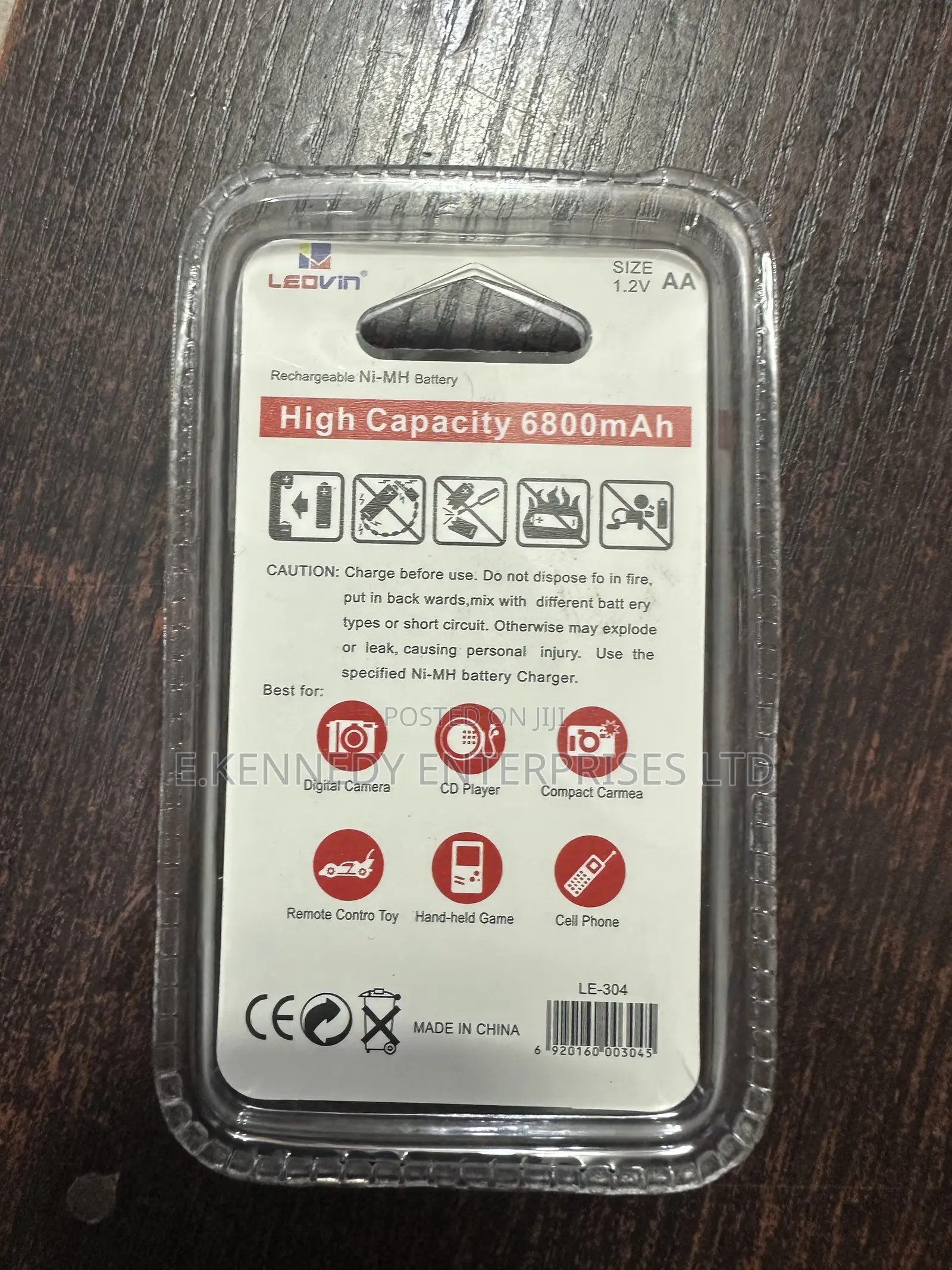 Orginal Leovin Rechargeable Battery