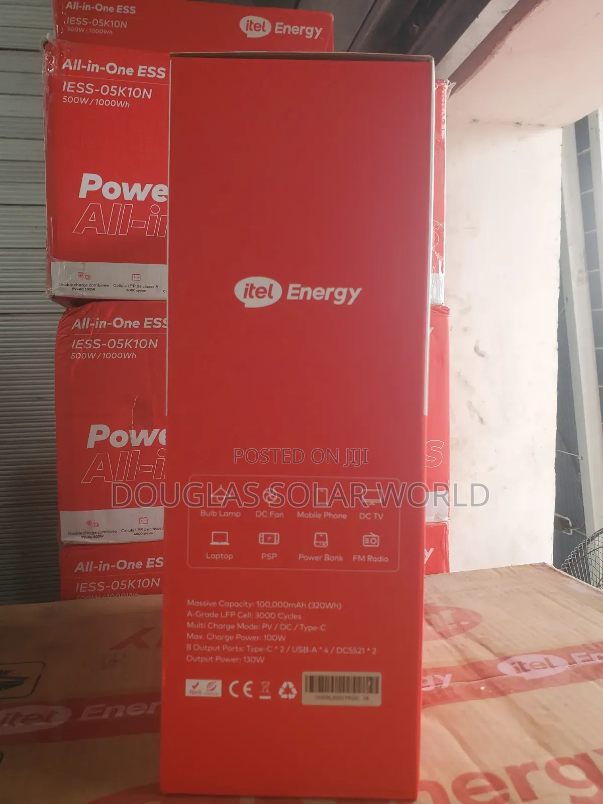 Itel Energy Portable Power ( 100,000mah/320wh) 130w Power Go