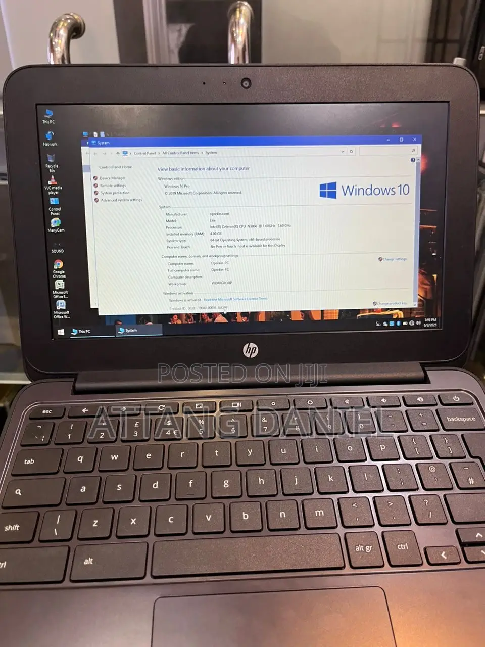 Laptop HP Chromebook 11 4GB Intel Celeron eMMC 16 GB