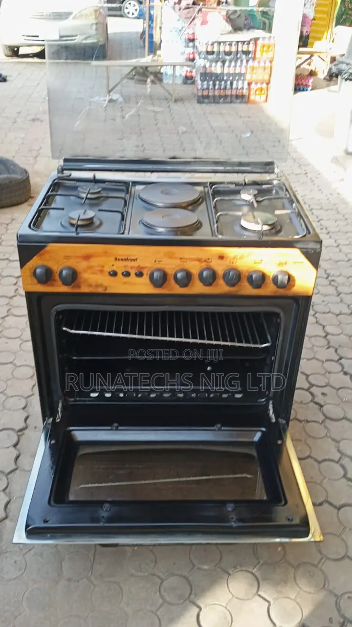 Scanfrost 60x80 Cooker (4 Gas + 2 Electric) With Large Oven Grill