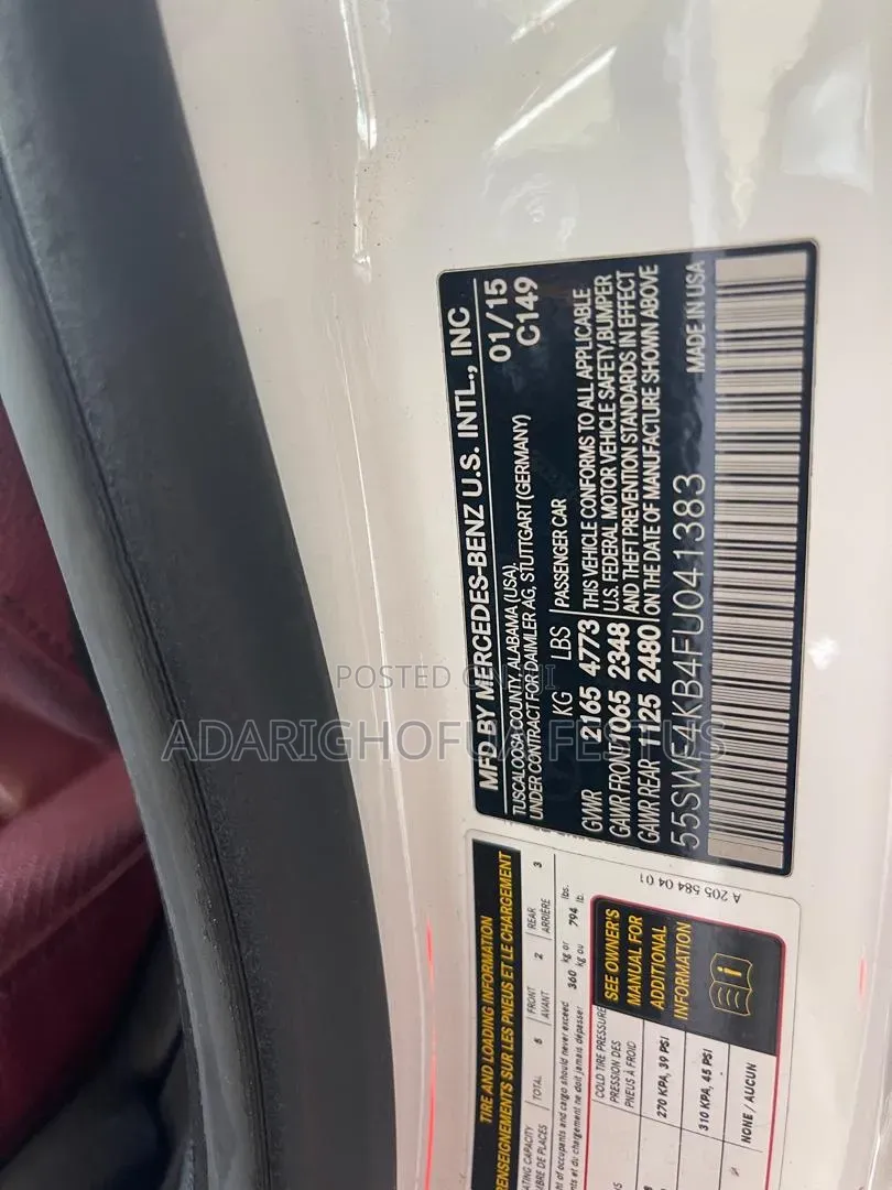 Mercedes-Benz C300 2016 White