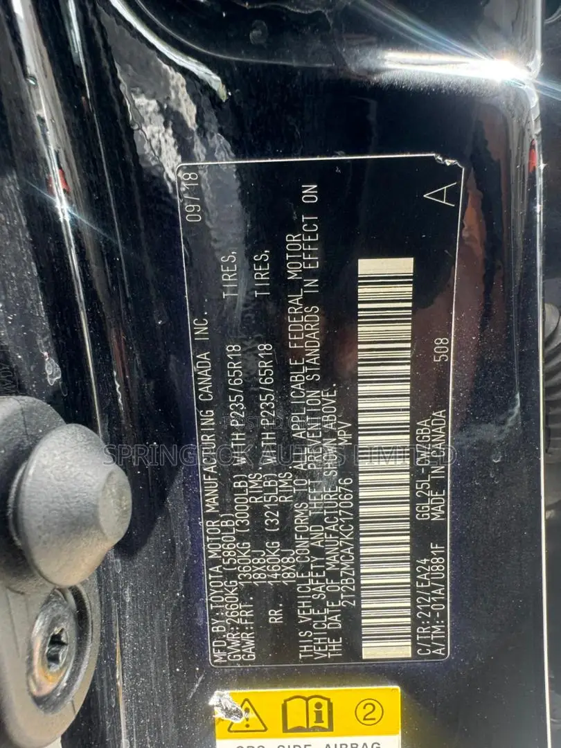 Lexus RX 350 FWD 2019 Black