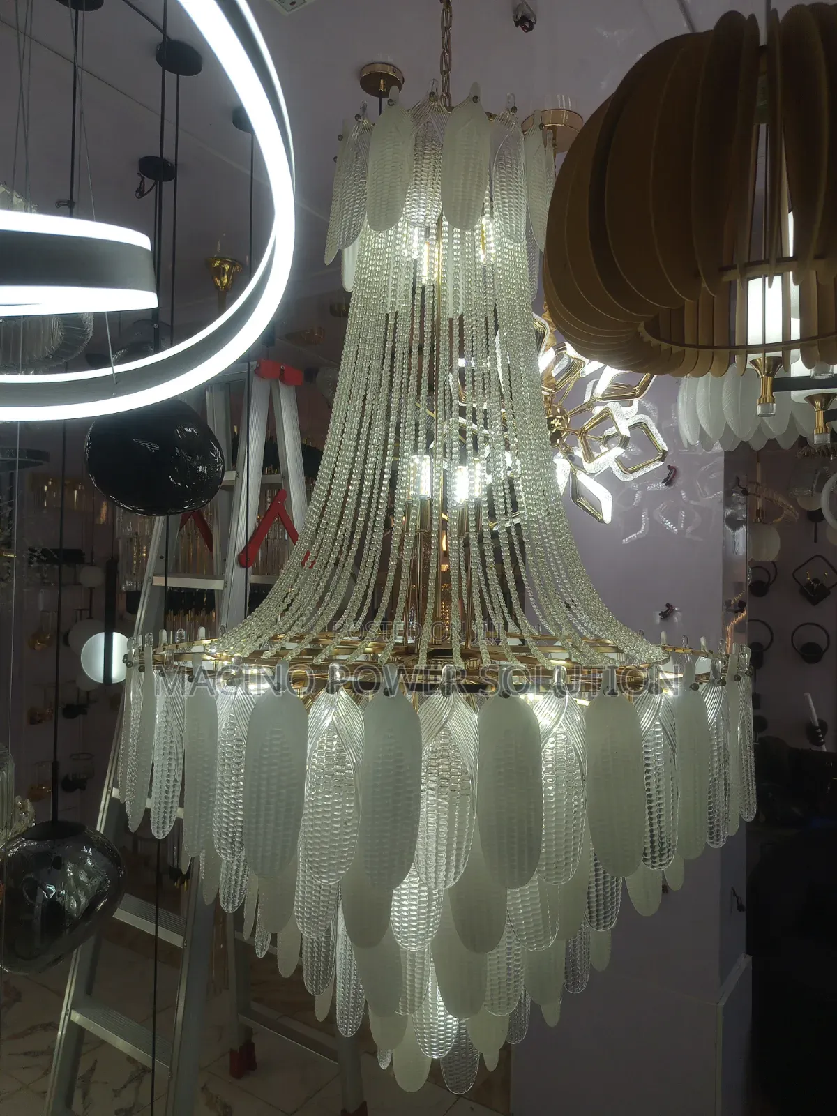 1000mm Pearlshell Decorative Chandelier Light