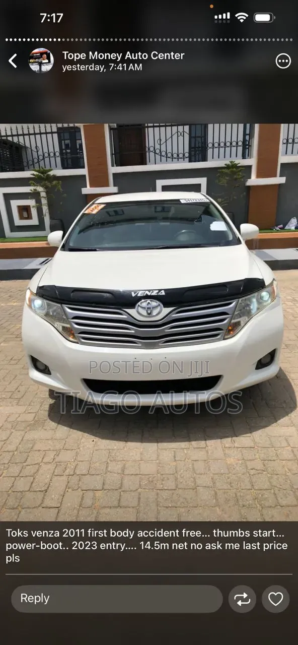 Toyota Venza 2011 White