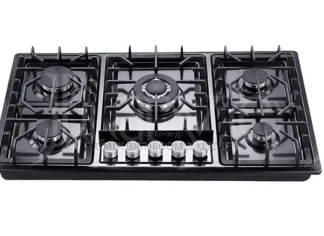Premium 5-Burner Built-in Gas Stove (Tempered Glass Top)