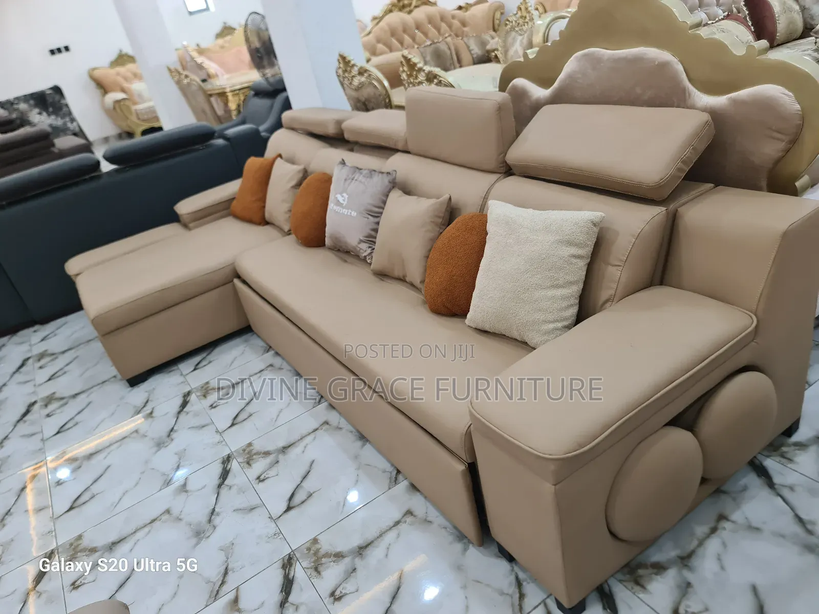 High Quality Turkey Leather Chair L Shape