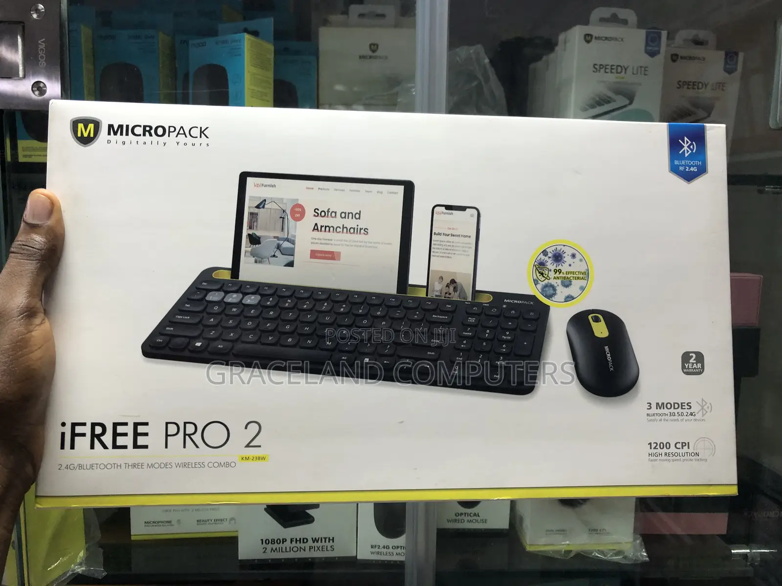 Micropack Km-238w Ifree Pro 2 Combo Wireless Keyboard Mouse