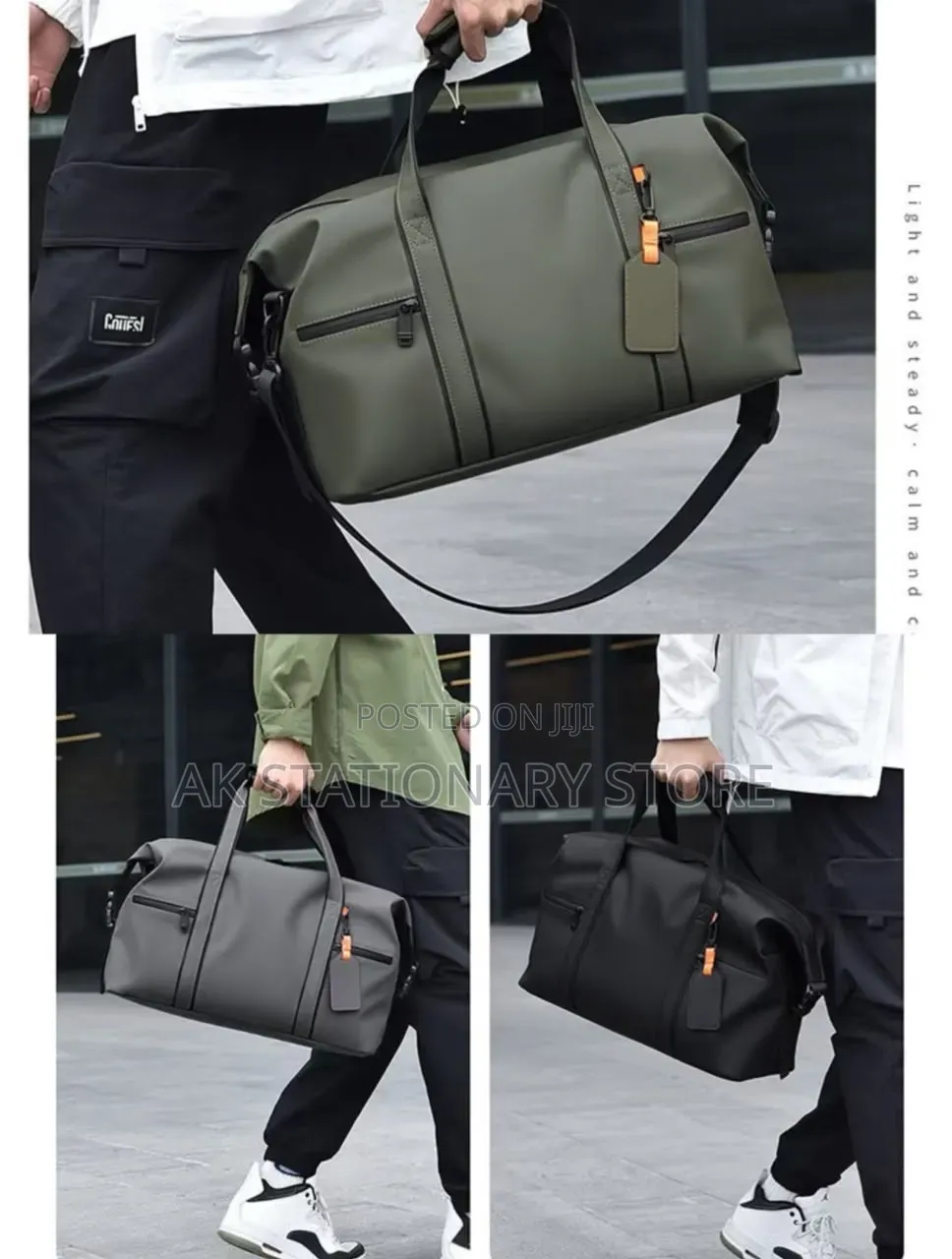 Stylish Florge 2way Urban Boston Duffle Bag Features a Sleek Design