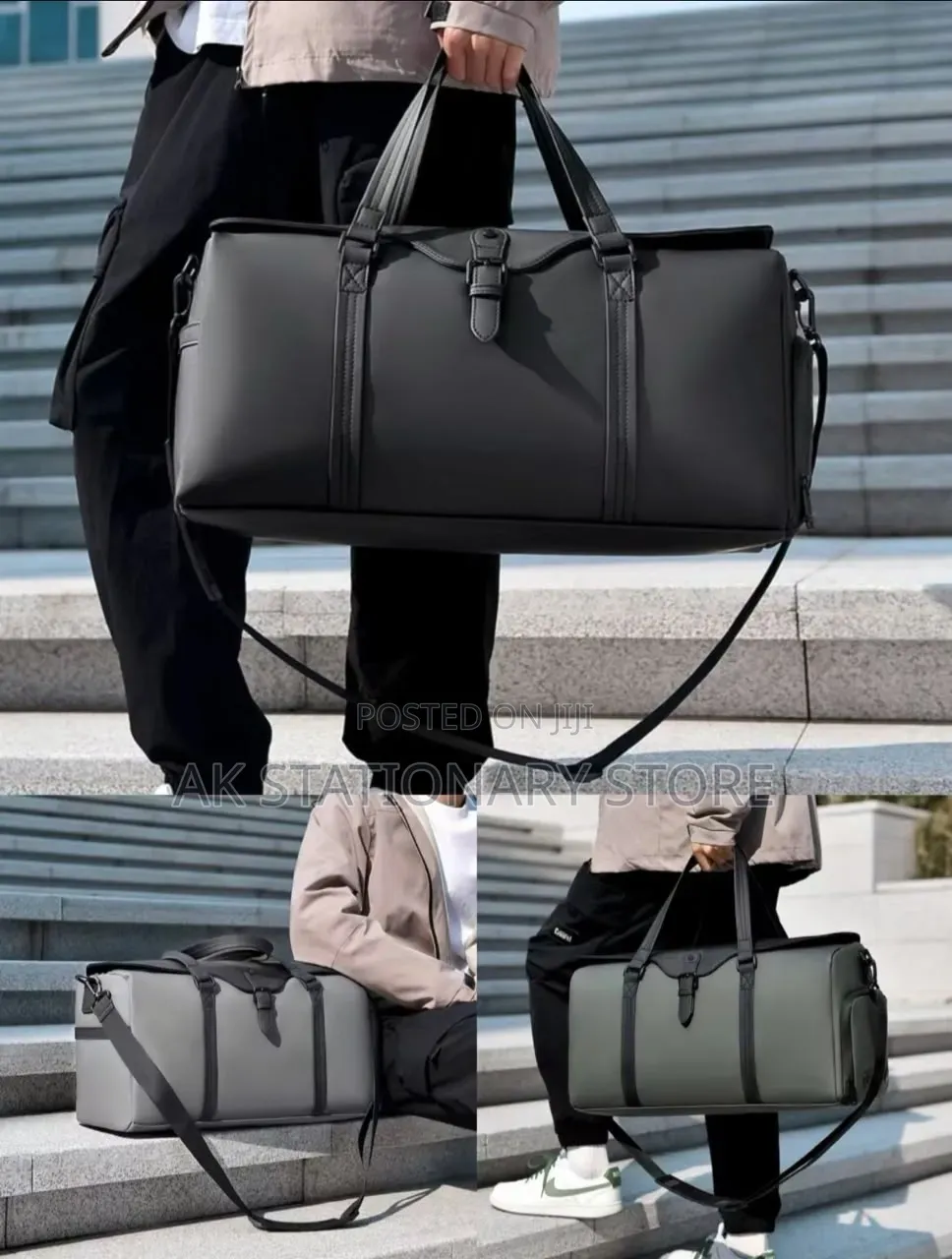 Stylish Florge 2way Urban Boston Duffle Bag Features a Sleek Design