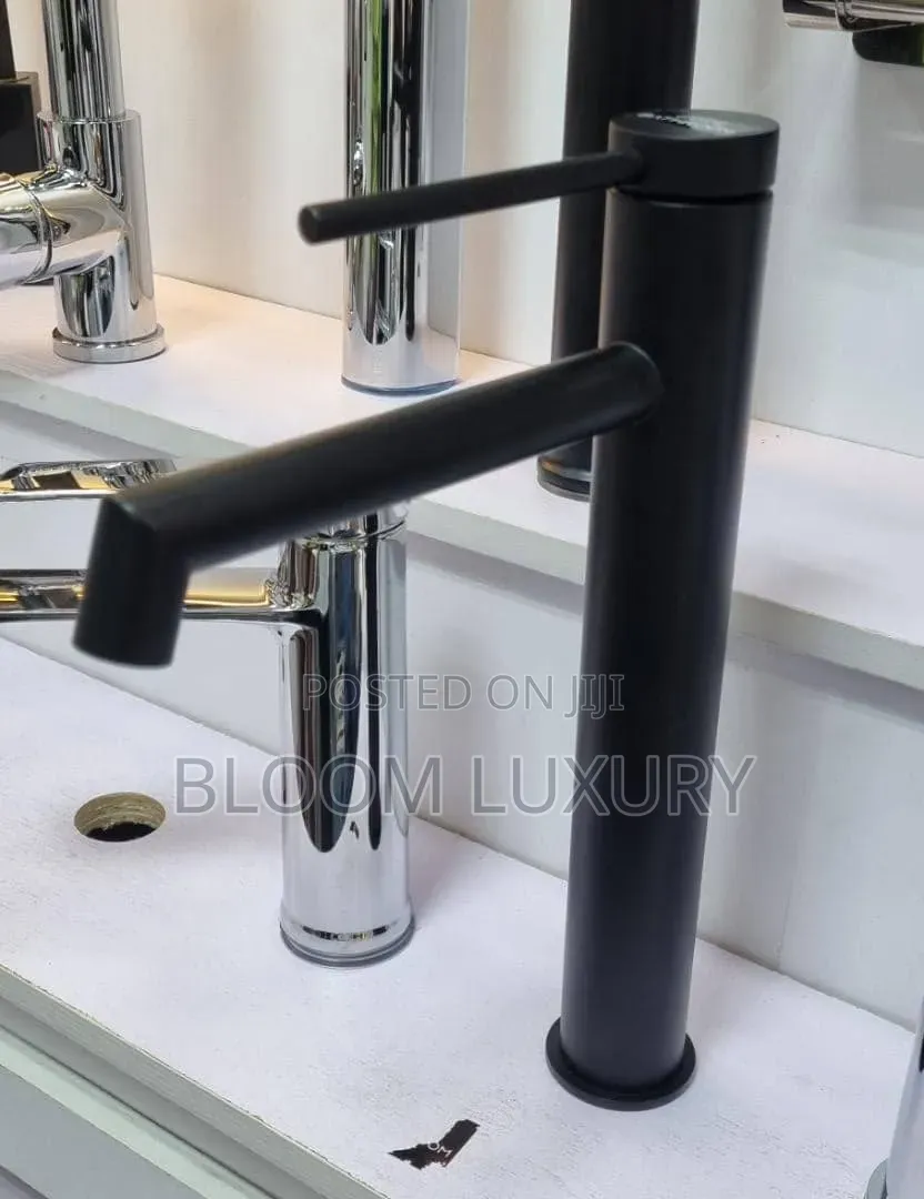 Matte Black Countertop Mixer Tap