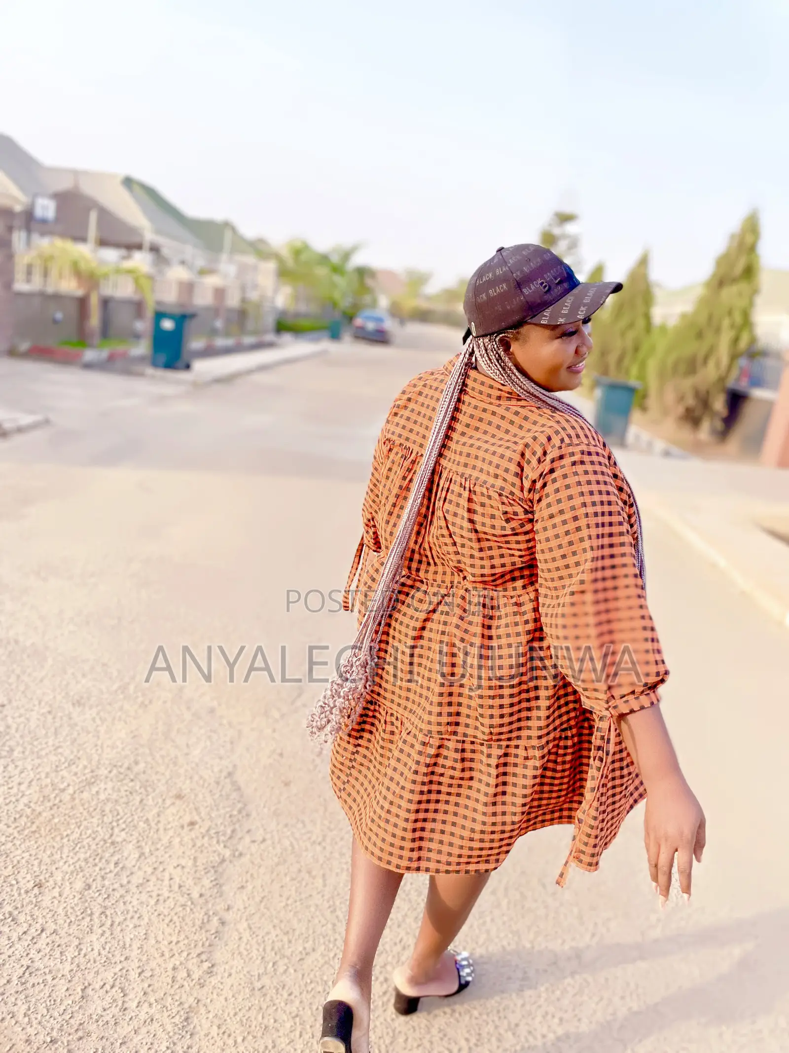 “Luxury Checkmate Oversized Shirt Dress