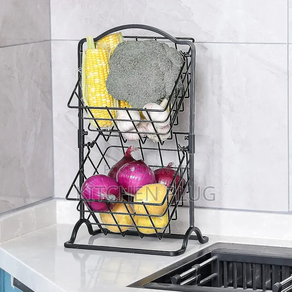 2 Tier Fruit Basket / Fruit Bowl For Kitchen Counter,
