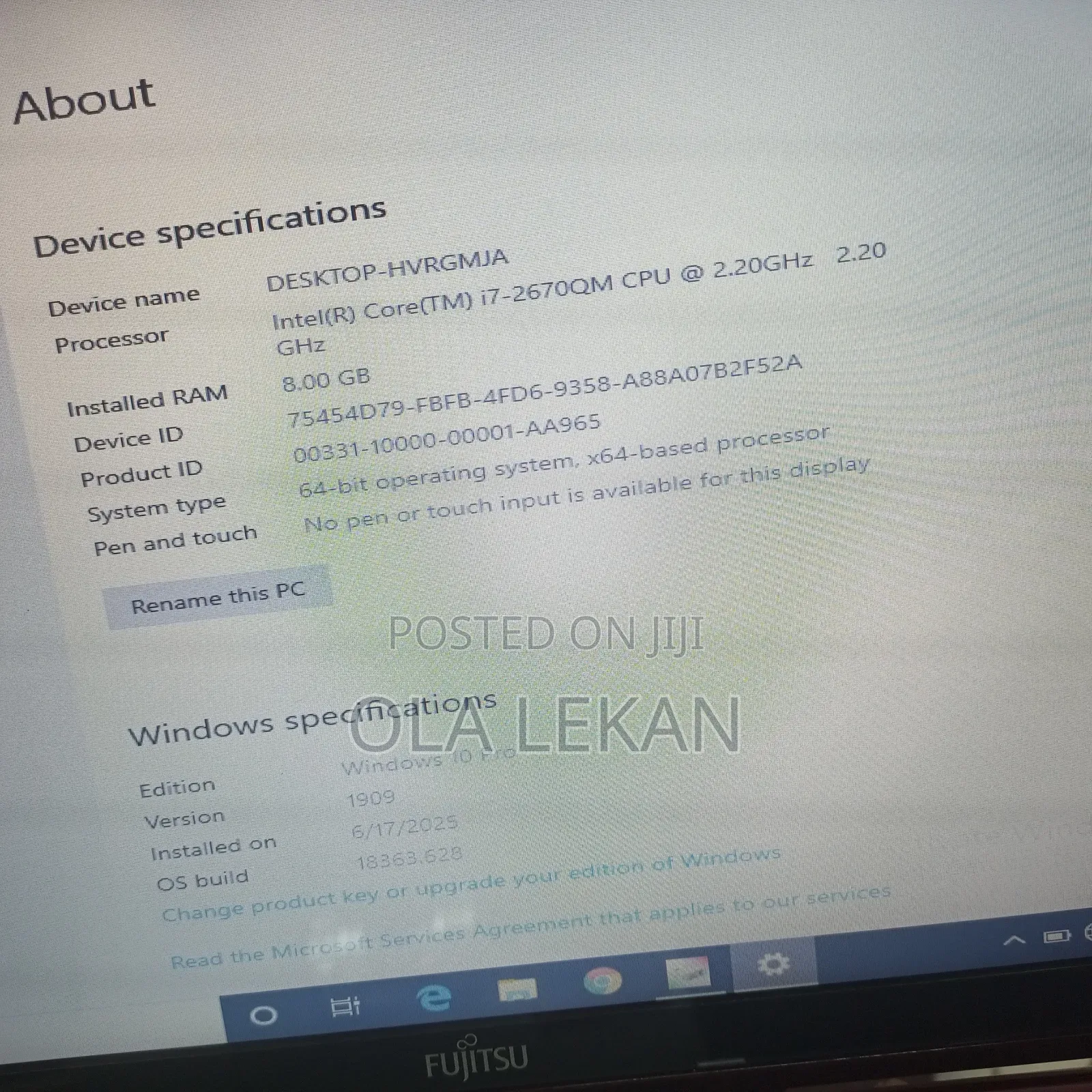 Laptop Fujitsu Lifebook AH56/G 8GB Intel Core i7 HDD 500GB