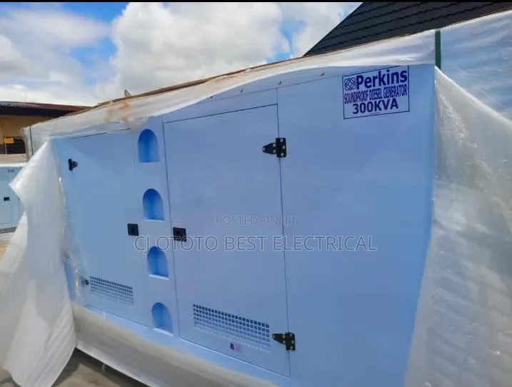 Brand New 300kva Perkins Generator Soundproof O% Sound Pure Copper