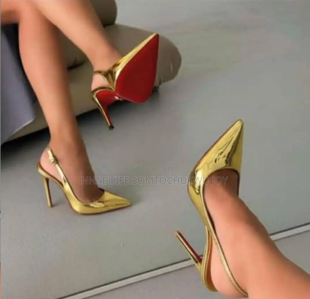 Luxury Patent Red-Bottom Slingback Heels - Elegant Pointed Toe Pumps
