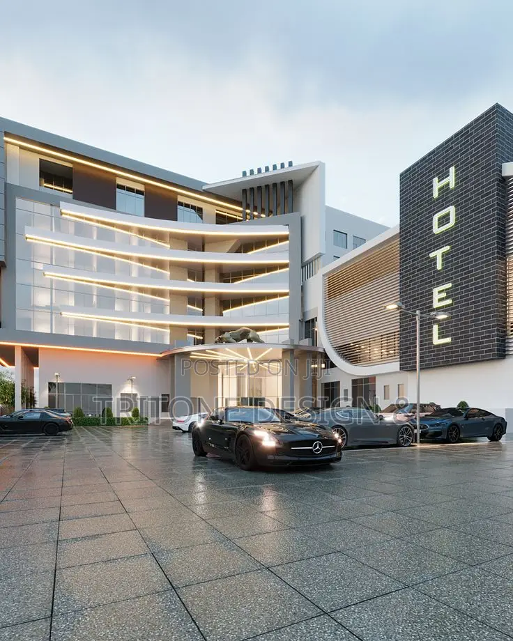 Hotel Architectural Design Package Floor Plans + 3d + Working Drawing