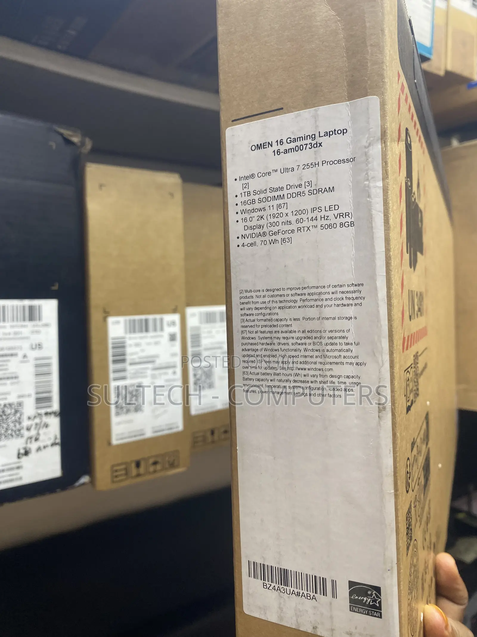 New Laptop HP Omen 16 16GB Intel Core Ultra 7 SSD 1T