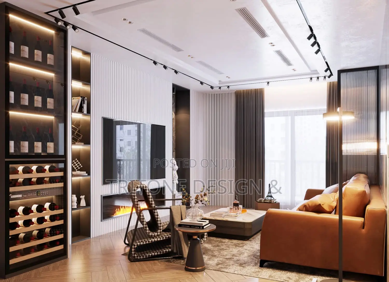 Modern Luxury Lounge Interior Design + 3d Visualization Animation