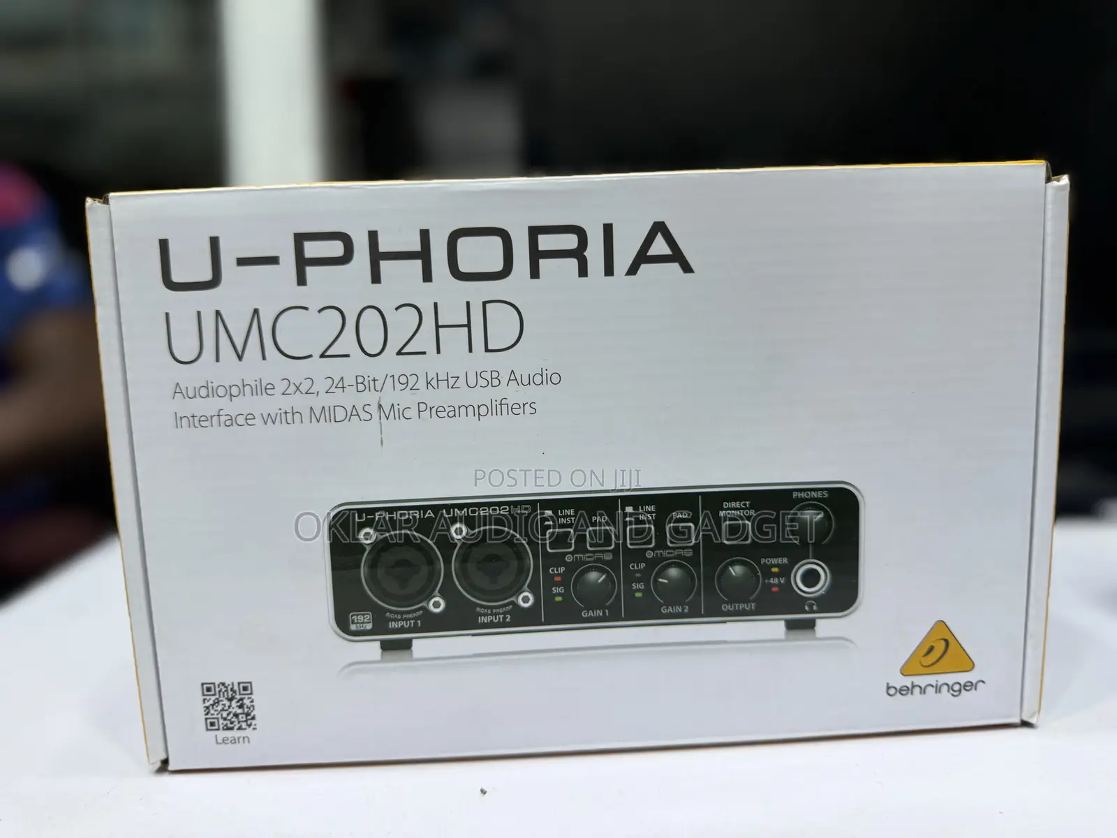 Behringer U-Phoria Umc202hd Audio Interface (Tokunbo)