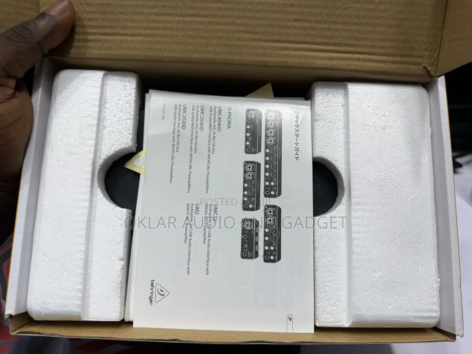 Behringer U-Phoria Umc202hd Audio Interface (Tokunbo)