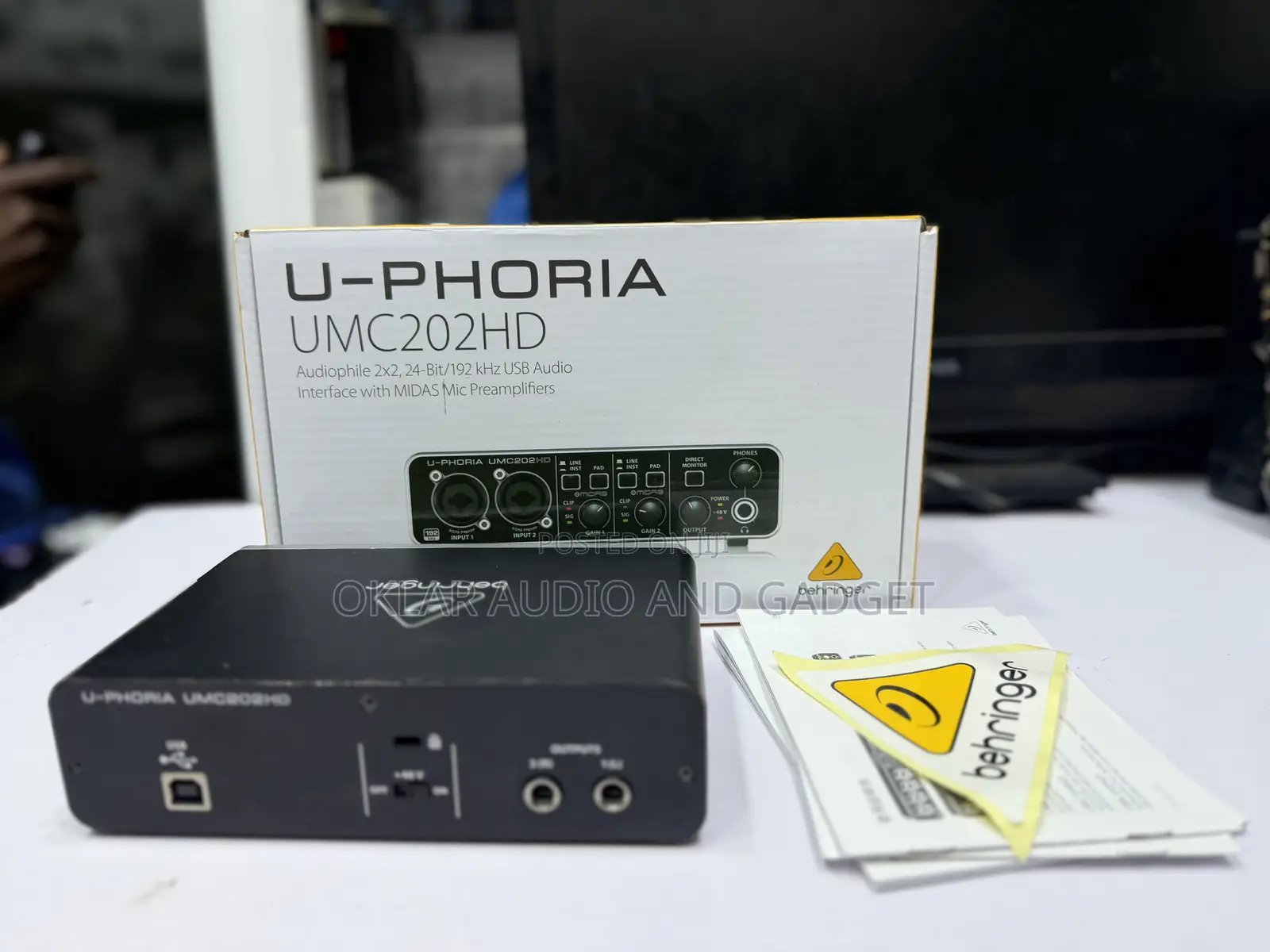Behringer U-Phoria Umc202hd Audio Interface (Tokunbo)