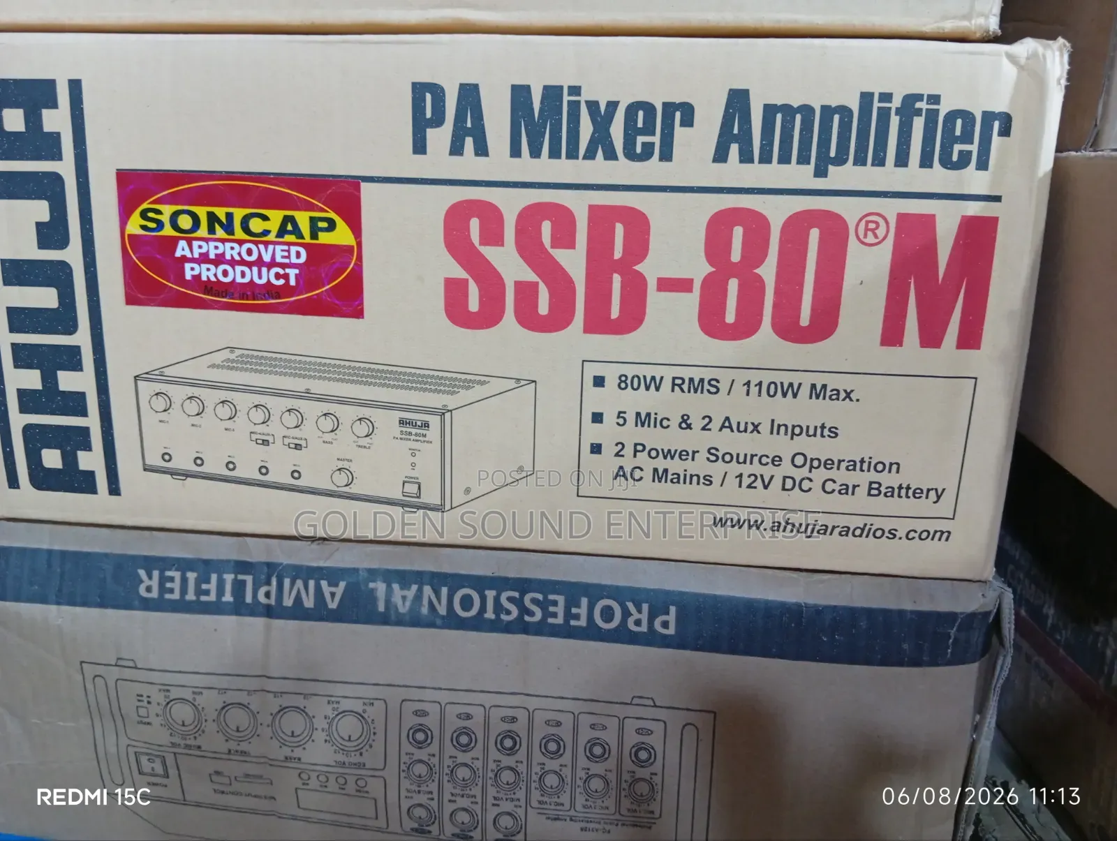 Original Ahuja Amplifier Ssb80 M