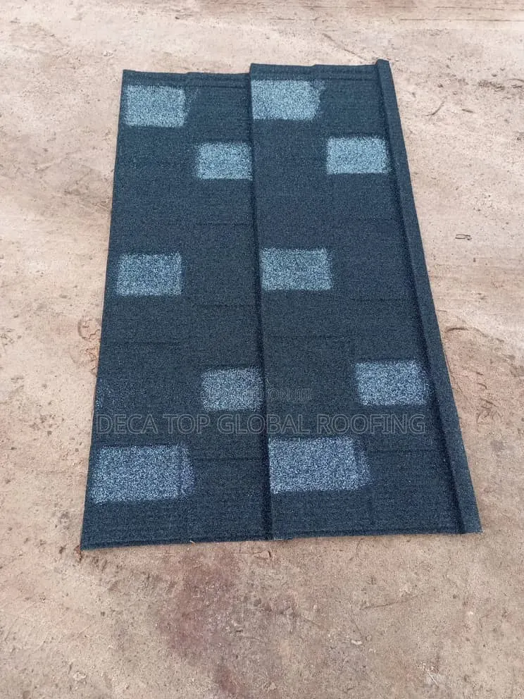 Shingle Design Black and White Stone Coated Roofing Sheets
