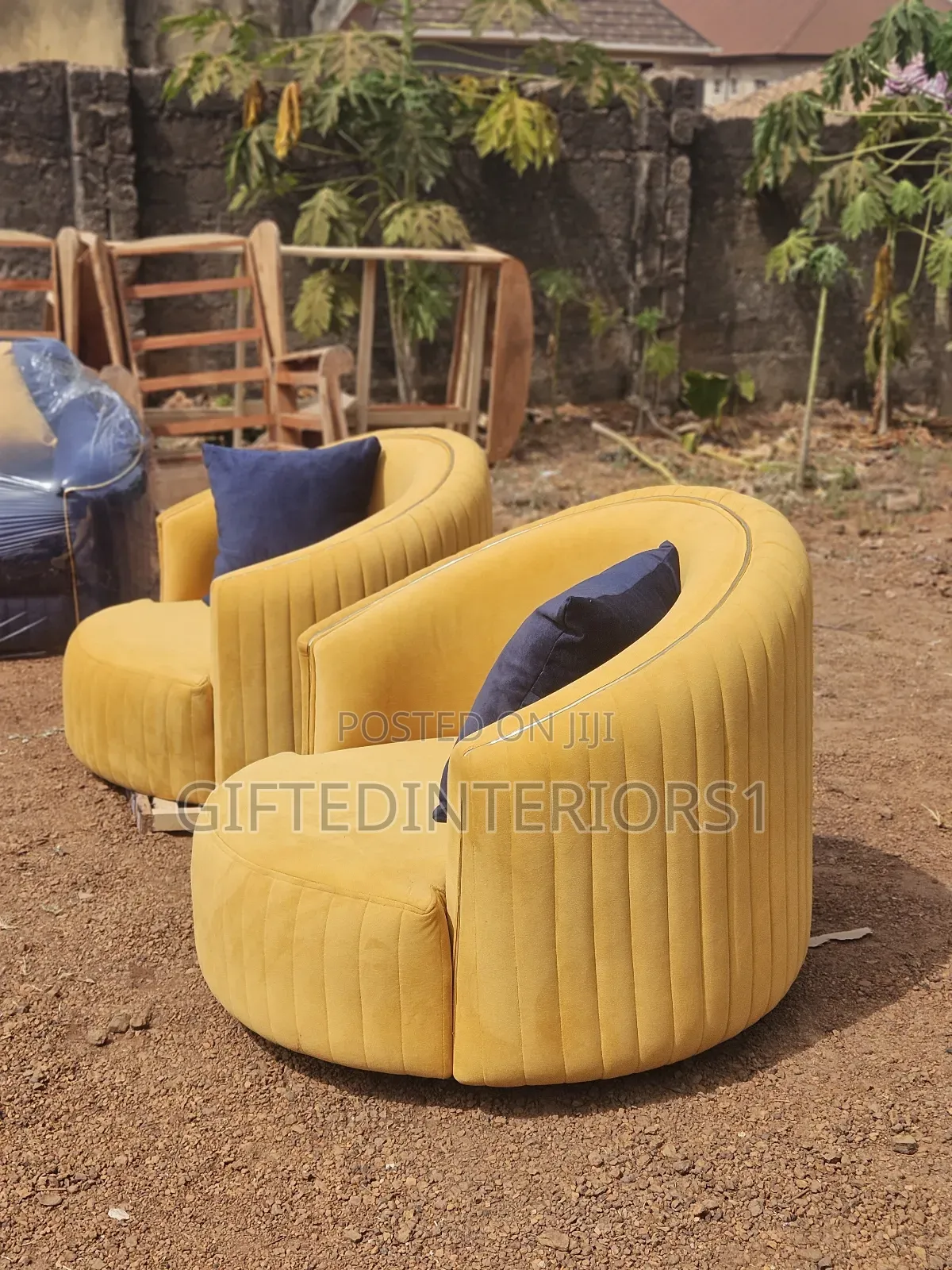 Set of English High Quality Stripe Sofa