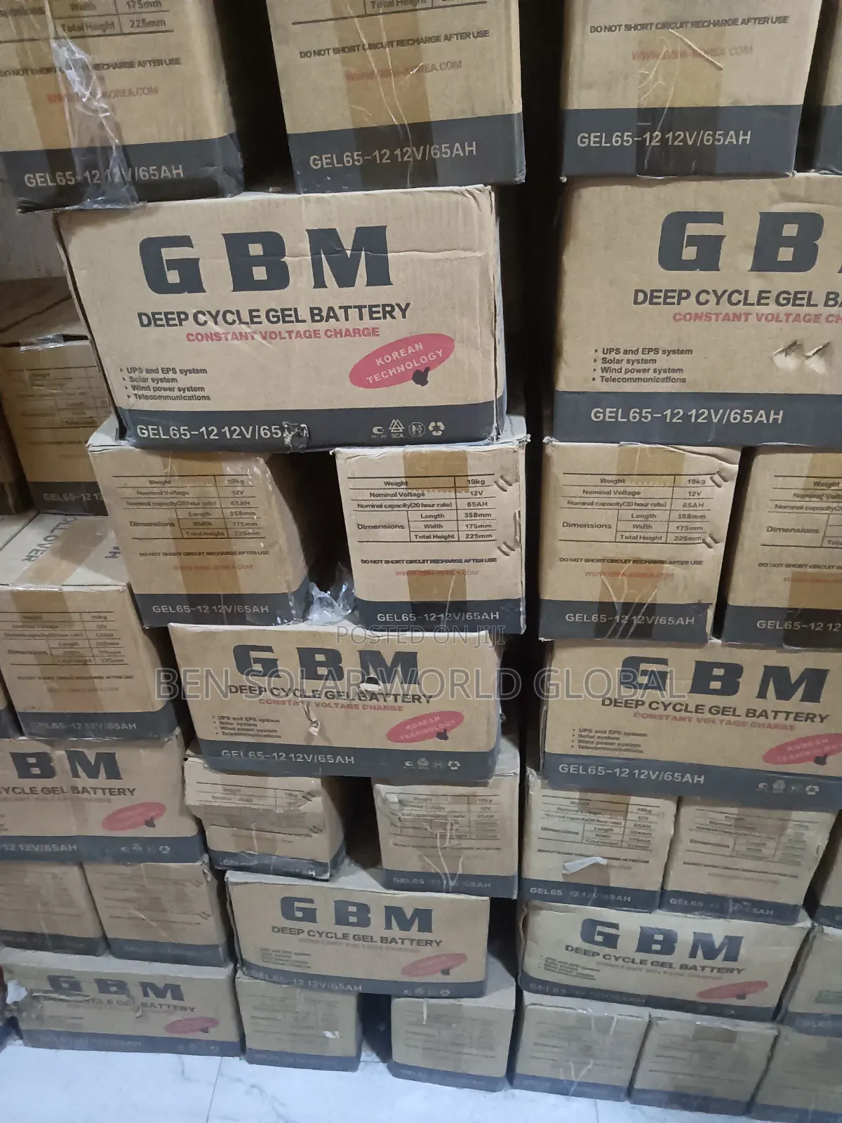 65ah GMB Deep Cycle Battery 12v