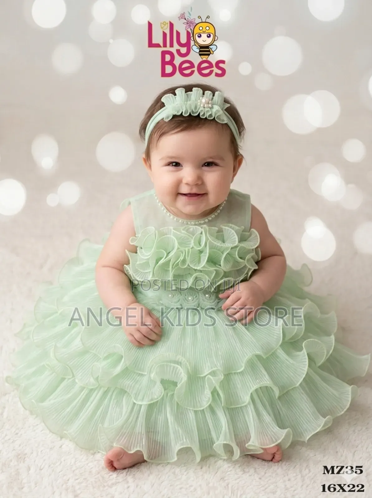 Aqua Green Sleeveless Ball Gown