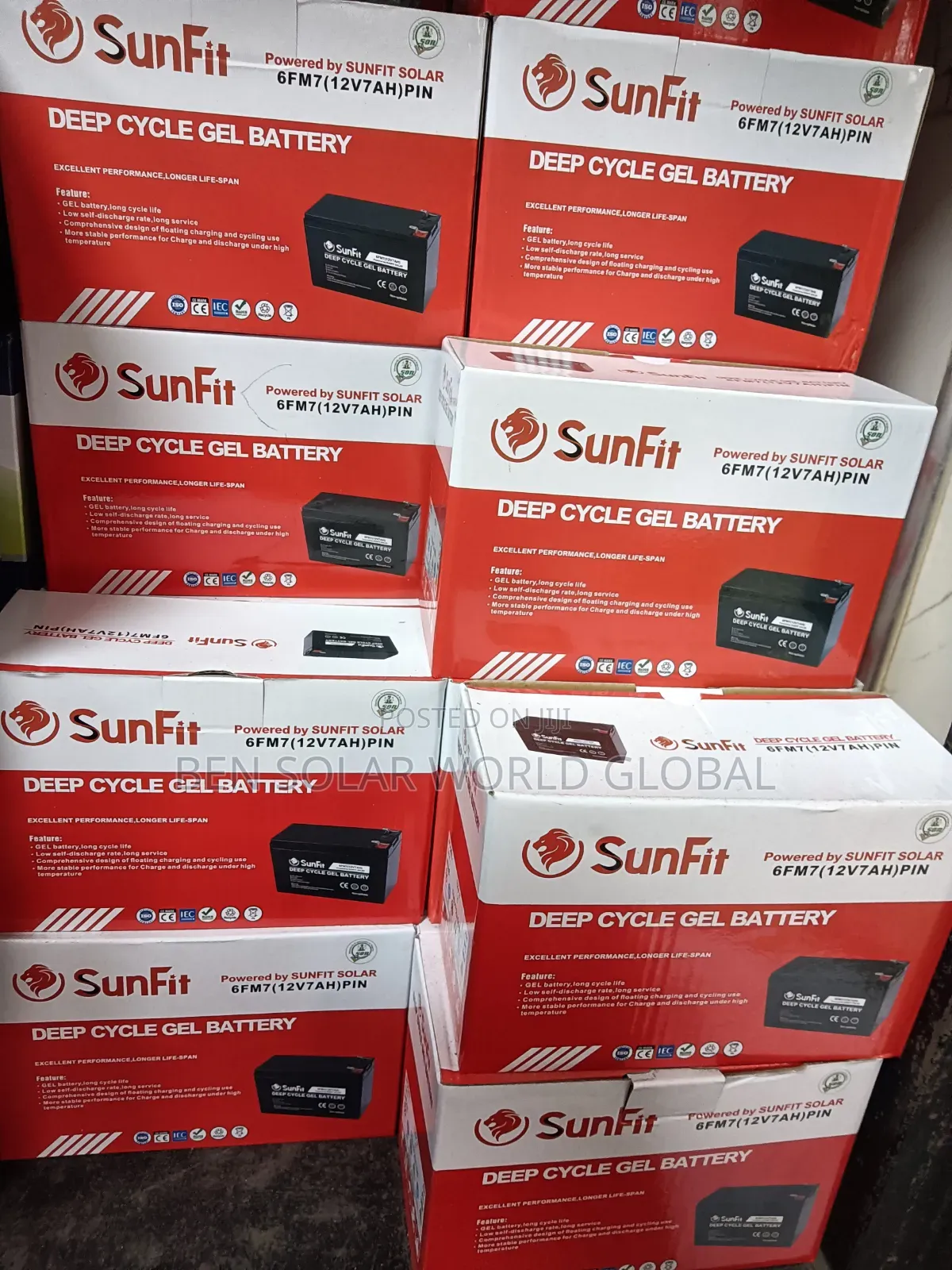 7ah Sunfit Solar Battery 12v
