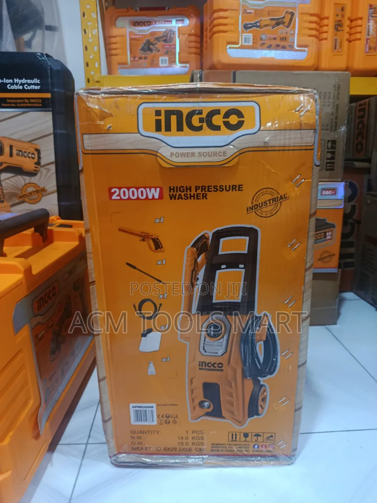 Ingco Hpwr20008 High Pressure Washer 2000w 150 Bar